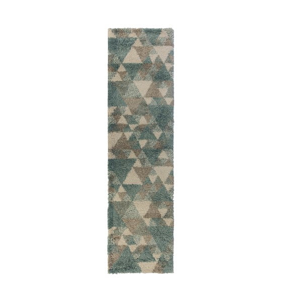 Tappeto blu/grigio 60x230 cm Nuru - Flair Rugs