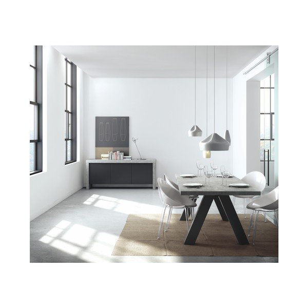 Tavolo da pranzo grigio Apex - TemaHome-image-1