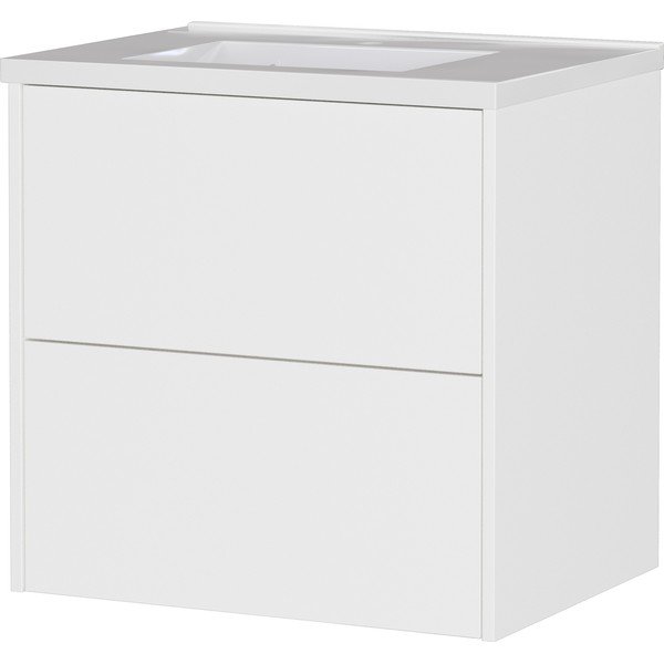 Mobile da lavabo bianco opaco da appendere 61x61 cm Bodera – Germania