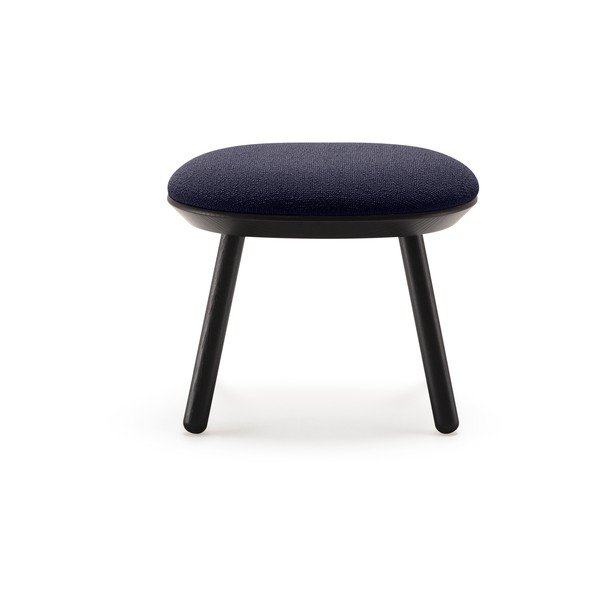 Pouf in lana blu e nero Naïve - EMKO-image-2