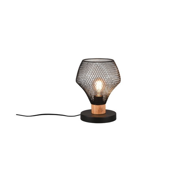 Lampada da tavolo nera con paralume in metallo (altezza totale 25 cm) Valeria – Reality-image-2