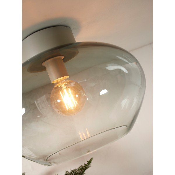 Lampada da soffitto grigia con paralume in vetro ø 35 cm Bologna - it's about RoMi-image-4