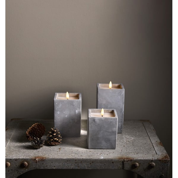 Candela a LED (altezza 11,5 cm) Flamme Cem - Star Trading-image-3