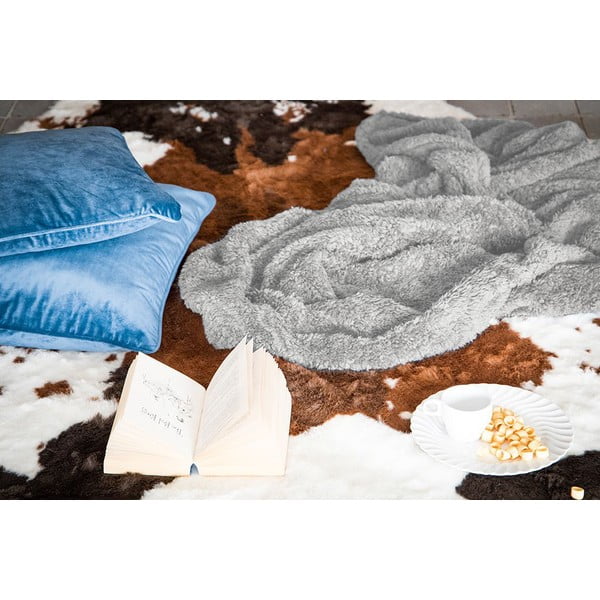 Coperta di peluche grigia, 130 x 170 cm Teddy - Tiseco Home Studio-image-1