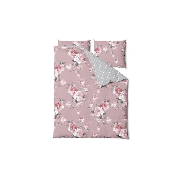 Biancheria da letto rosa in cotone per letto matrimoniale, 200 x 220 cm Belle - Bonami Selection