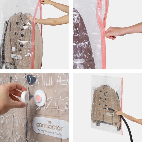Sacchetti per il vuoto in set da 4 pezzi Hanging Vacuum M/L - Compactor-image-4