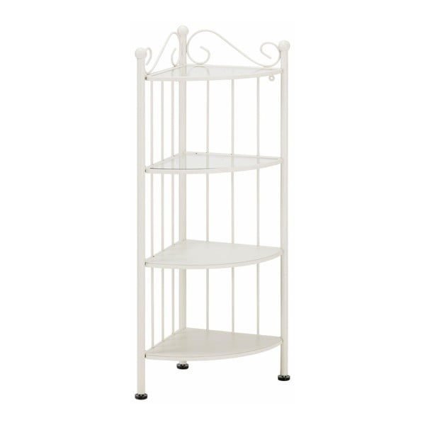 Bílá rohová kovová polička Støraa Isabelle-image-1