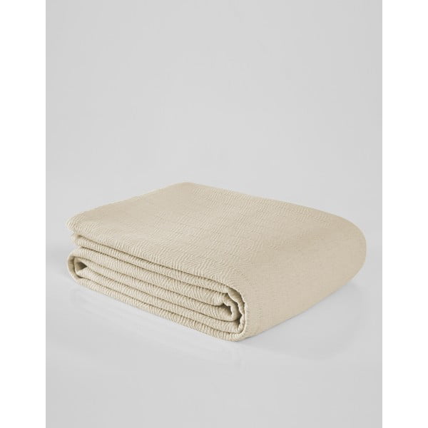 Copriletto in cotone crema per letto matrimoniale 200x230 cm Serenity - Mijolnir-image-1