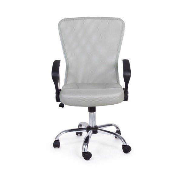 Sedia da ufficio grigio chiaro in imbottito Brisbane – Yes Everyday-image-2