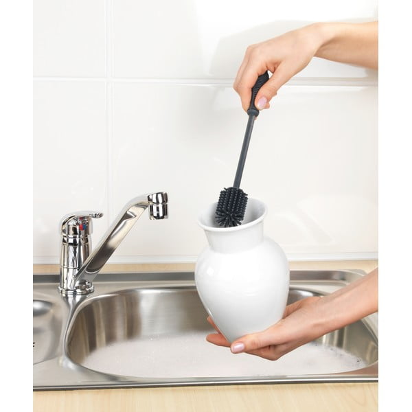 Spazzola per piatti grigia, lunghezza 25 cm Sia - Wenko-image-3