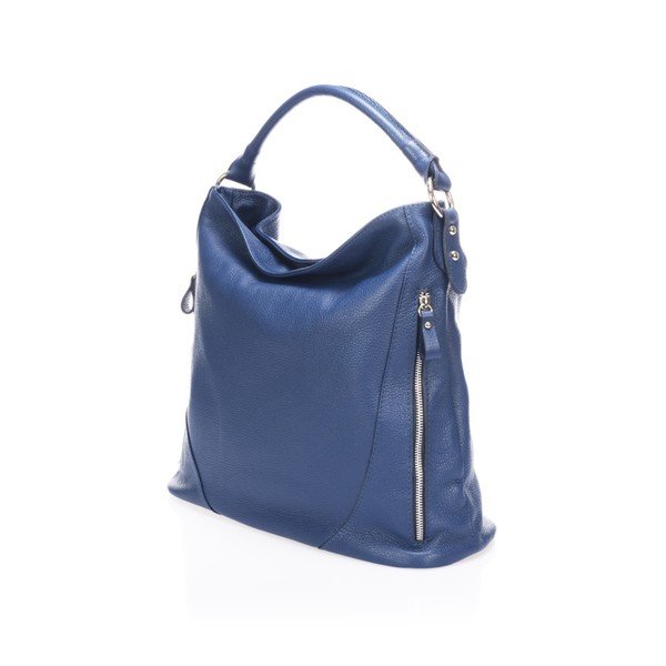 Borsa in pelle blu Heross - Markese-image-2