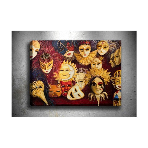 Pittura Masquerade, 60 x 40 cm - Tablo Center