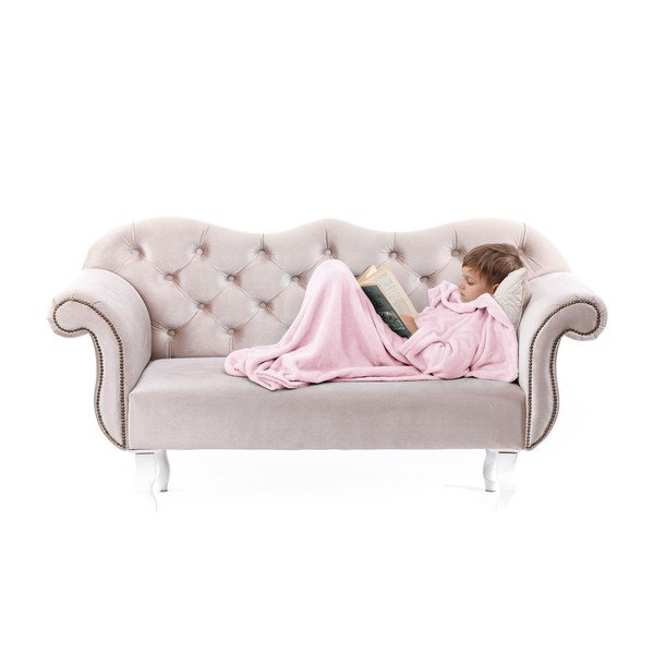 Coperta TV rosa con maniche Lazykids Lazy Kids - DecoKing-image-4