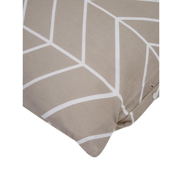 Biancheria da letto in flanella beige per letto singolo , 155 x 220 cm Yule - Westwing Collection-image-1