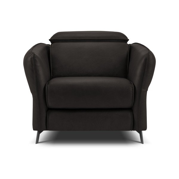 Poltrona in pelle nera Hubble - Windsor & Co Sofas