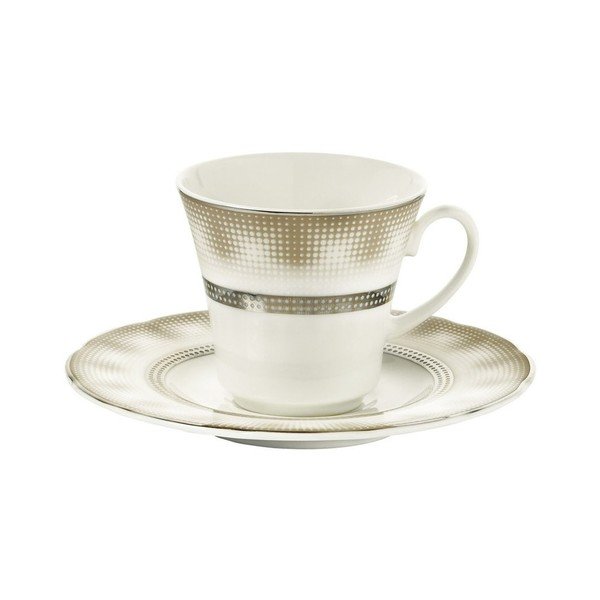 Set di 6 tazze e piattini in porcellana Kutahya Egypt, 50 ml - Kütahya Porselen