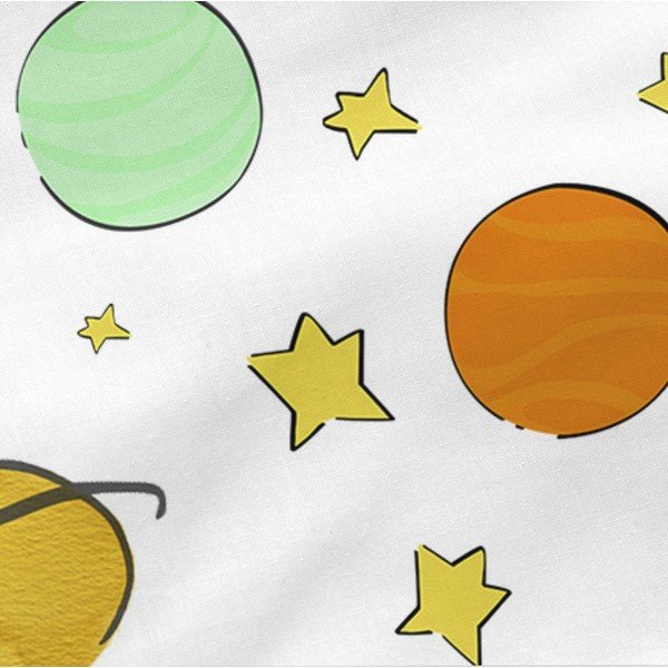 Coprimaterasso per culla 60 cm Les planetes - Mr. Fox-image-3