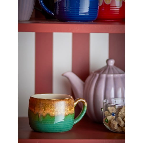 Tazze in set verdi e marroni in gres 4 pz 400 ml Sheen – Bloomingville-image-2