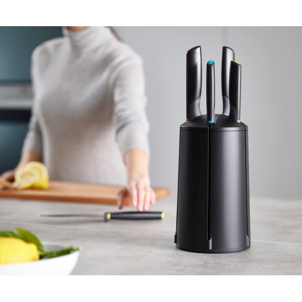 Set di 5 coltelli con supporto rotante Elevate - Joseph Joseph-image-1