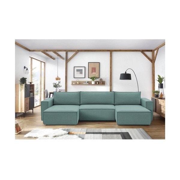 Divano angolare azzurro (a U) Nihad structural - Bobochic Paris-image-1
