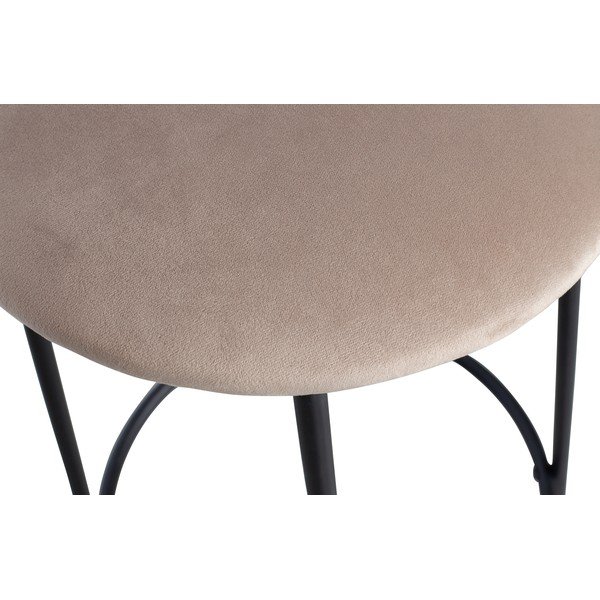 Sgabello da bar grigio Mina - WOOOD-image-1
