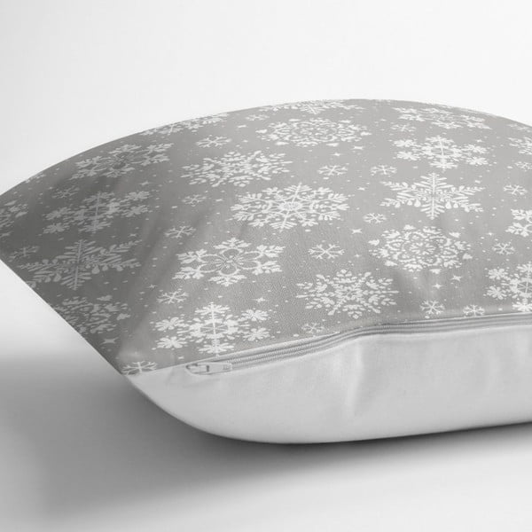 Federa natalizia Fiocchi di neve, 42 x 42 cm - Minimalist Cushion Covers-image-1
