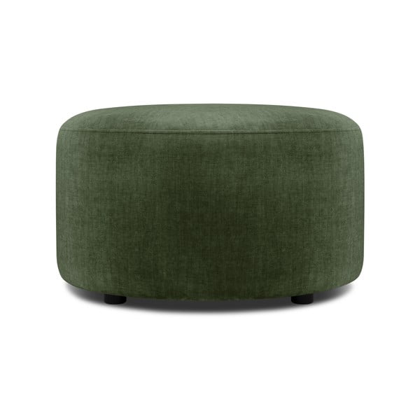 Pouf in velluto verde , ø 68 cm Debbie - Mazzini Sofas