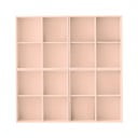 Libreria rosa chiaro da appendere 140x140x27 cm Mistral – Hammel Furniture
