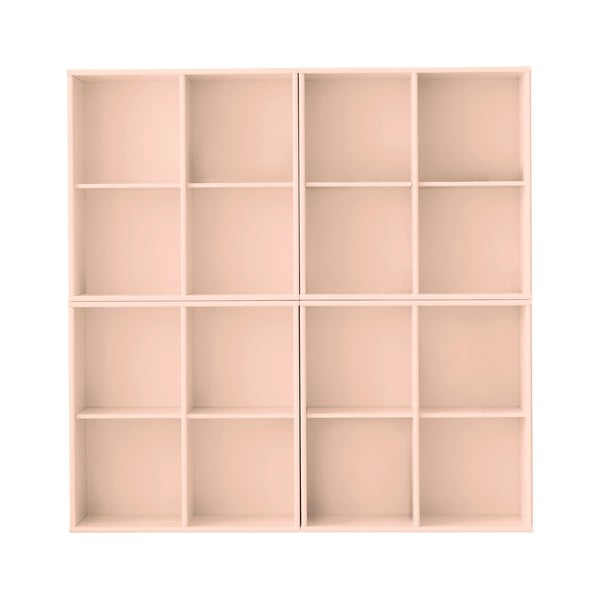 Libreria rosa chiaro da appendere 140x140x27 cm Mistral – Hammel Furniture