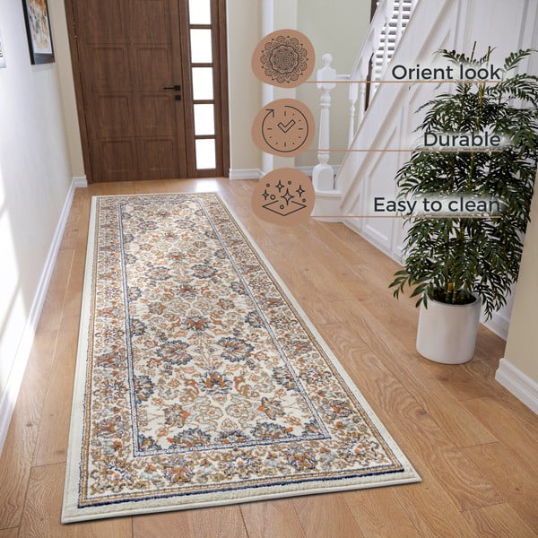 Passatoia color crema 80x240 cm Orient Saraceni – Hanse Home-image-4