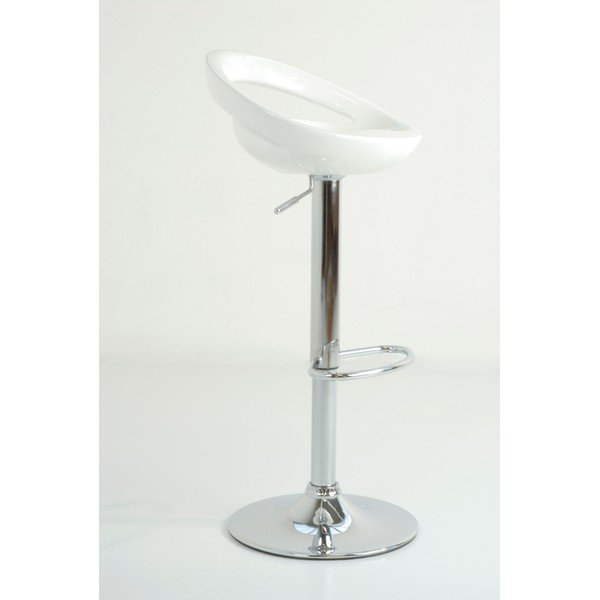 Set di sedie da bar bianca con altezza regolabile 2 pz (altezza della seduta 50 cm) Mirko – Tomasucci-image-1