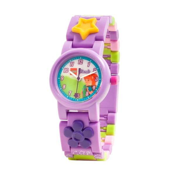 Orologio da polso viola con cinturino pieghevole Friends Mia - LEGO®