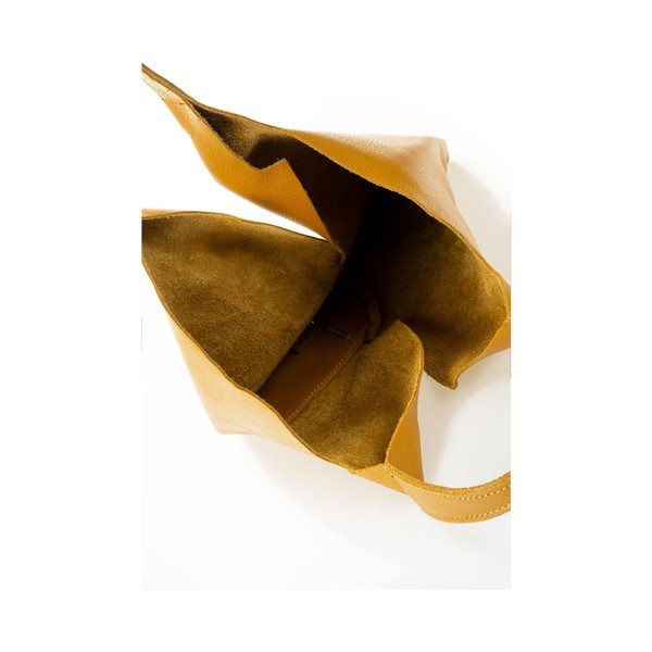 Borsa in pelle gialla Silvia - Giulia Massari-image-3
