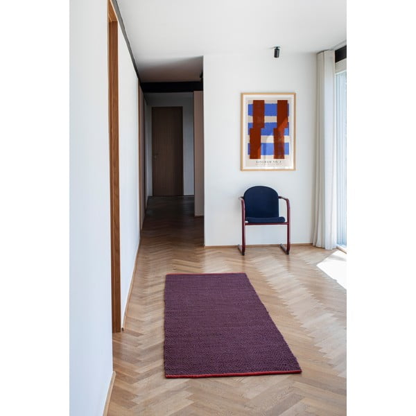 Passatoia burgundy in iuta 80x245 cm Notes – Mette Ditmer Denmark-image-1