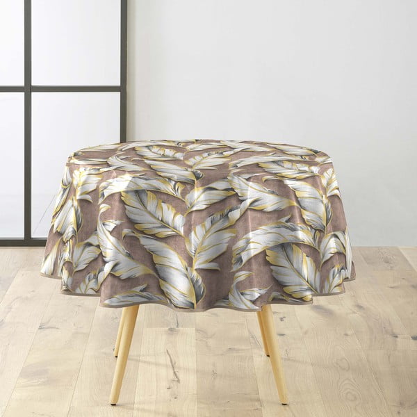 Tovaglia adatta per pulizia con panno umido ø 160 cm Ebany – douceur d'intérieur