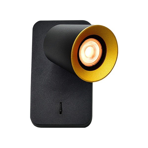 Lampada da parete nera ø 8 cm Elli - GTV