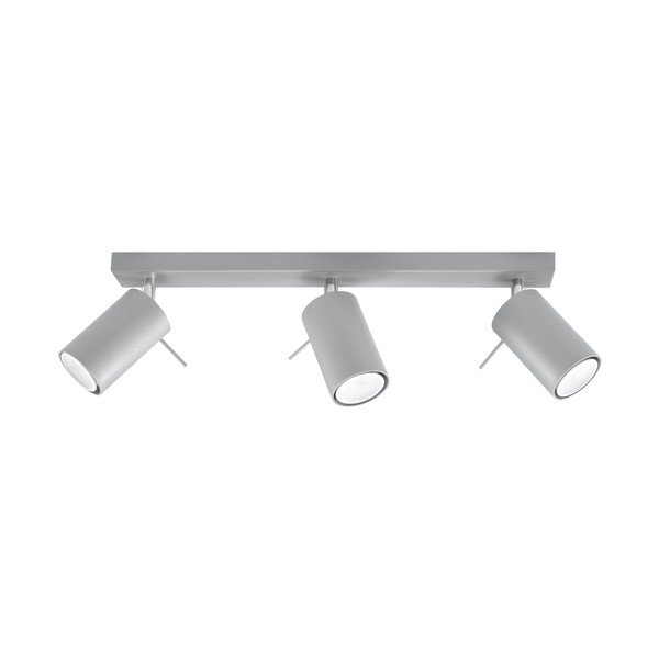 Lampada da soffitto grigia, lunghezza 45 cm Etna - Sollux-image-3