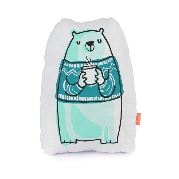 Cuscino Orso, 40x30 cm - Blanc