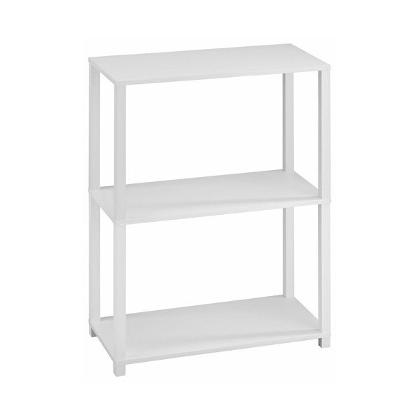 Libreria a due piani in legno bianco Damien - Støraa-image-1