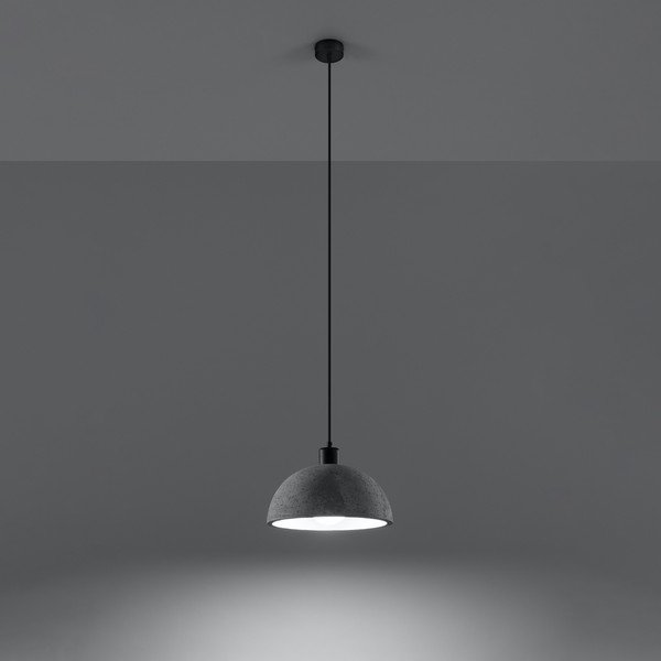 Apparecchio a sospensione grigio ø 30 cm Gonzo - Sollux-image-1