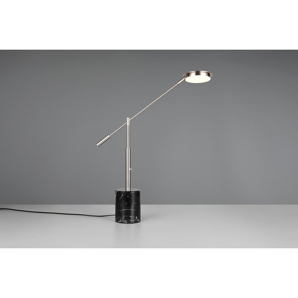 Lampada da tavolo LED nera e argentata (altezza totale 65 cm) Fiore – Trio Select-image-1