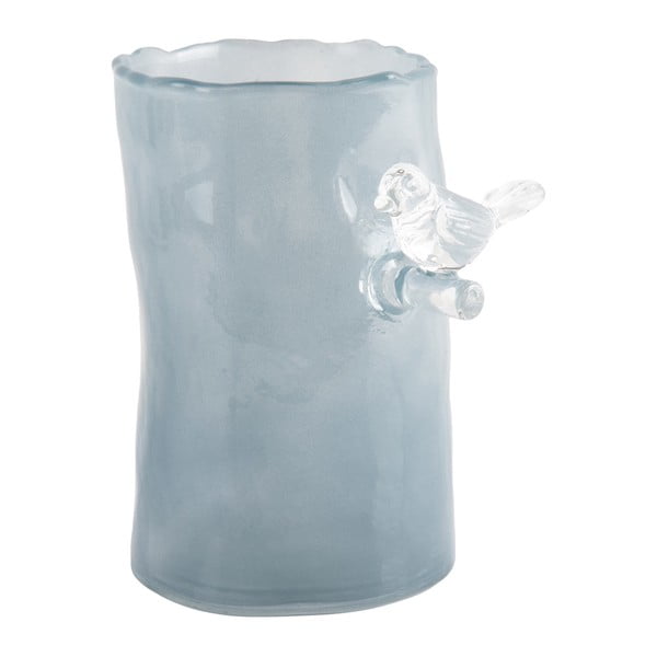 Vaso blu in vetro (altezza totale 15 cm) Bird On Branch – PT LIVING-image-3