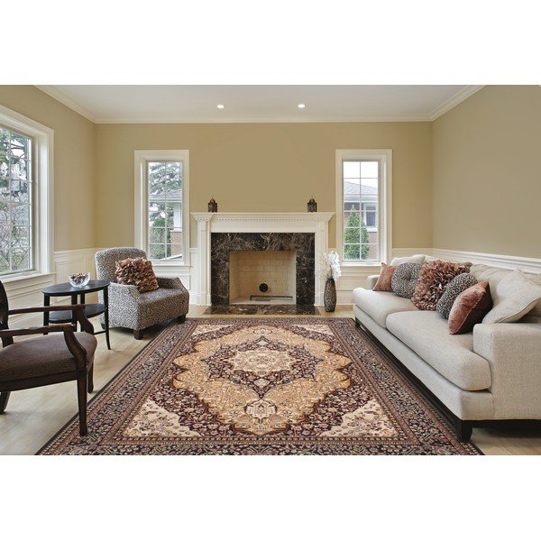 Tappeto in lana arancione 160x240 cm Charlotte - Agnella-image-1