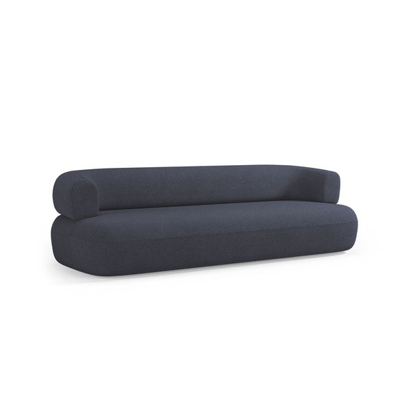 Divano blu scuro con rivestimento in bouclé 200 cm Jenny – Micadoni -image-2