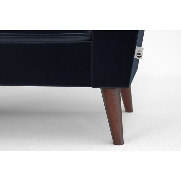 Divano in velluto blu scuro Auteuil - My Pop Design-image-1