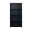 Vetrina in metallo nero 90x190 cm Carmel - Unique Furniture