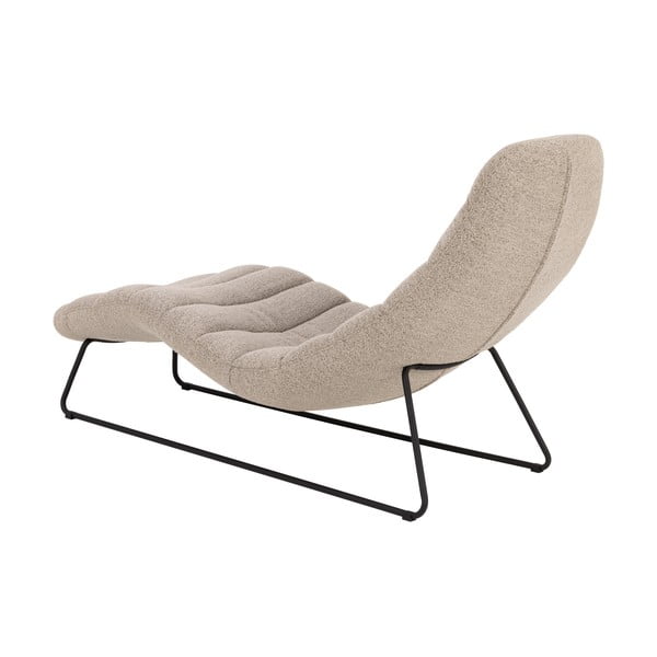 Lettino in bouclé beige Chaplin - Actona-image-3