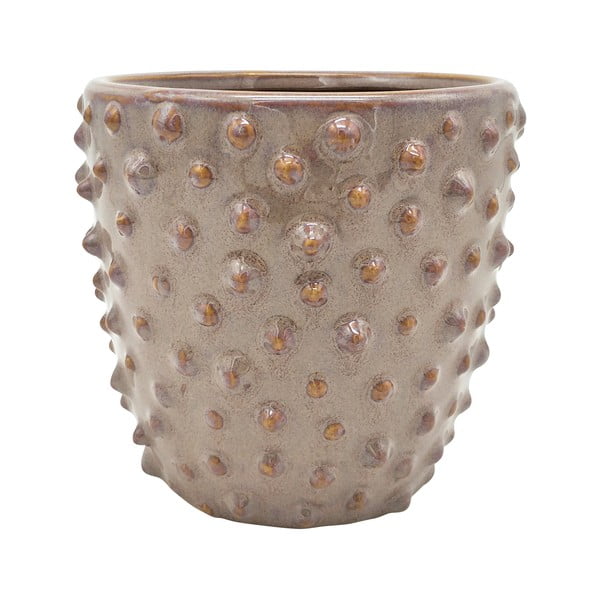Vaso in ceramica grigia e rosa, ø 14 cm Spotted - PT LIVING