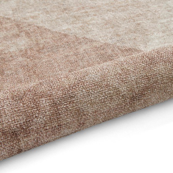 Runner in misto cotone lavabile 60x170 cm, marrone chiaro Whisper - Think Rugs-image-3