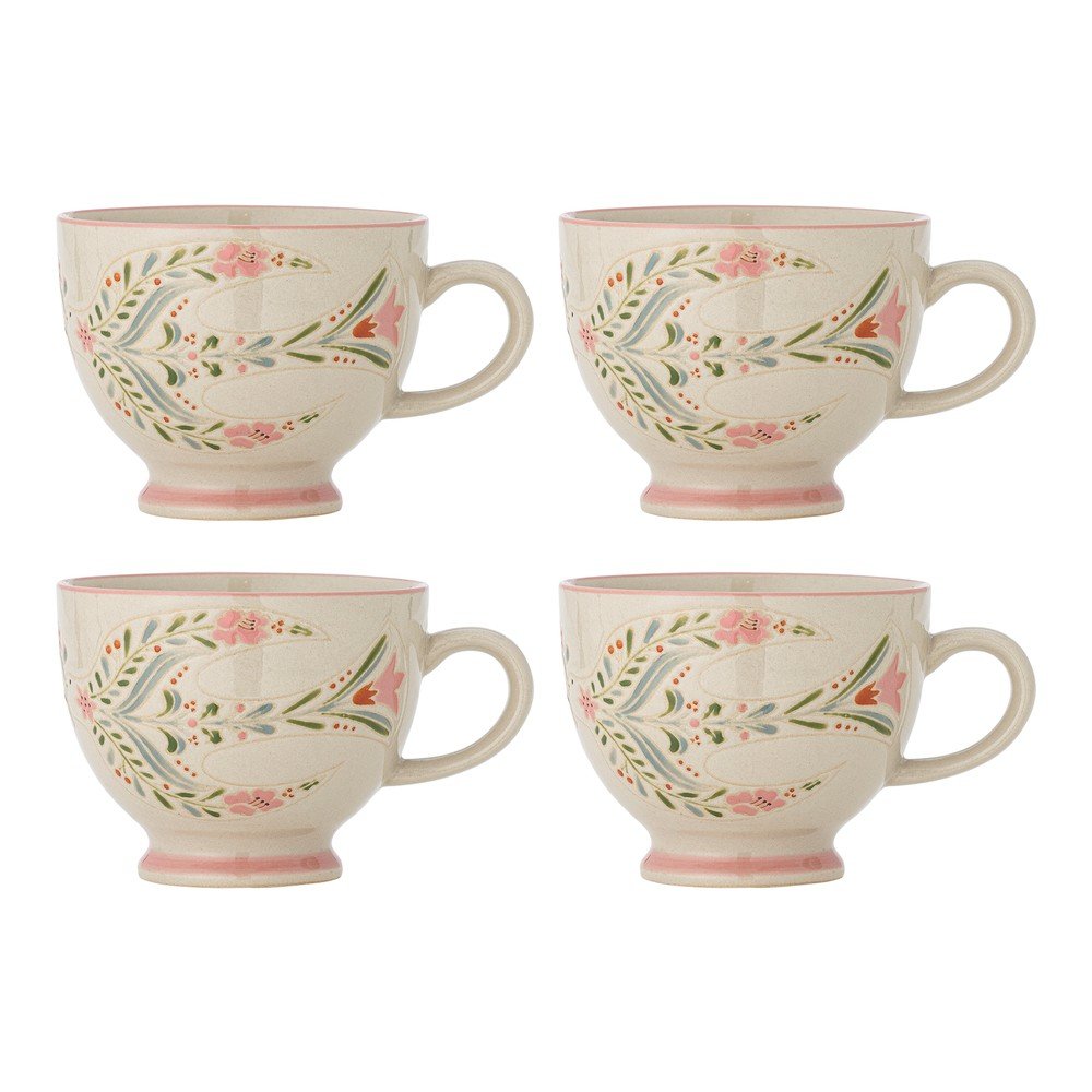 Tazzine in set bianche in ceramica 4 pz 400 ml Rosalynde – Bloomingville | Tazzine